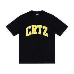CORTEIZ T-shirt Y2K Heavyweight College Arch Print Oversized Streetwear T-Shirt