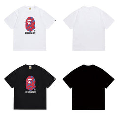 Bathing Shark print T Shirts High-quality 100% cotton streetwear