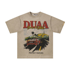 DUAA T Shirts High-quality pure cotton trendy unisex heavyweight