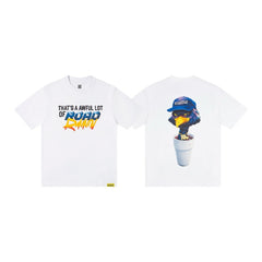 CORTEIZ T-shirt Y2K Hip Hop Road Runner Double Cup Oversized Streetwear T-Shirt