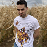 Mens T-shirt Vintage American-style Hot Shot Grim Reaper Dunk