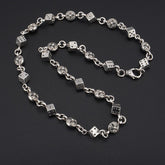Chrome Hearts Necklace Dice Cross Vintage Cross Flower Men's and Women's Necklaces
