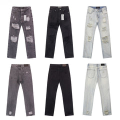 GODSPEED Jeans Denim Multi-Ripped Grunge Graphic Oversized Straight Pants