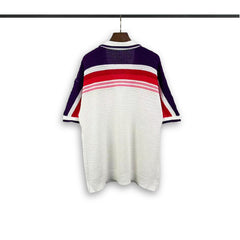 Casablanca knitted short-sleeved sweater Color Block Striped Knit Co-ord Set