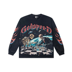 Godspeed Long sleeved shirts High-quality trendy pure cotton spring and autumn