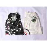 Bathing Shark print Shorts Camo luminous shark side print five-point pants straight beach pants
