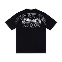 CORTEIZ T-shirt Y2K Heavyweight 3D Letter Printed Oversized Streetwear T-Shirt