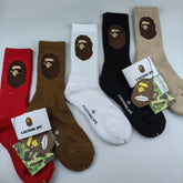 Bathing Shark print Socks ape head socks men and women medium tube towel bottom outdoor actual combat elite training sports basketball socks
