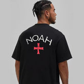Mens T-shirt Vintage American-style Simple cross print