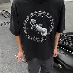 Mens T-shirt FOG collaboration with white dove print