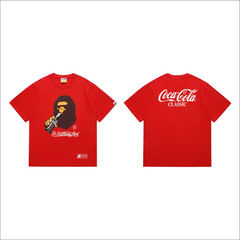 Bathing Shark print bape T Shirts