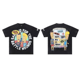 Roughplay T Shirts Beavis & Butt-Head Van – Streetwear Style (Rhinestone & White Ink Direct-to-Garment Print)