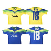 CORTEIZ T-shirt Blokecore RTW 18 Retro Football Graphic Jersey