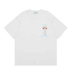 Casablanca T SHIRTS High-quality pure cotton streetwear