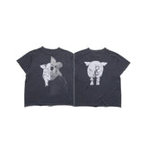VTG T Shirts Men Creative Pure Cotton High-Street Fashion