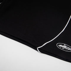 CORTEIZ Shorts Black Loose Fit Sporty Piping Track Shorts – Streetwear Edition