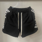 Godspeed Shorts Streetwear Gothic Font Terry Shorts
