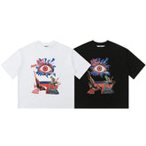 HOUSE OF ERRORS T Shirts High-quality pure cotton "Big Eye" high-street apparel 240g Double-Yarn Cotton