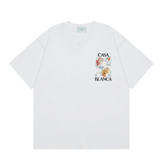 Casablanca T SHIRTS High-quality pure cotton streetwear