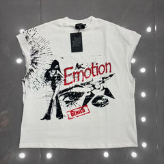 MIXED EMOTION T SHIRTS Tank top High-quality streetwear made from 260g pure cotton