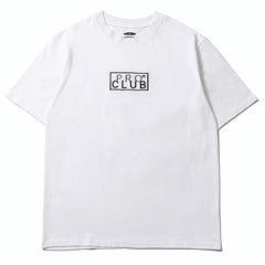 Mens T-shirt Vintage American-style Trendy minimalist letter patch embroidery
