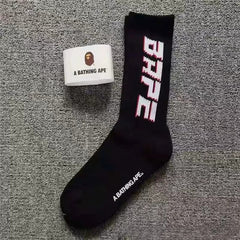 Bathing Shark print Socks Ape Head Towel Bottom Socks Men's and Women's Color Sports Trend Brand Long Tube Skateboard