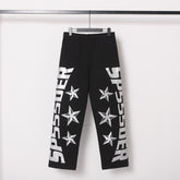 Sp5der Sweatpants Star-print lettering