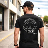 Mens T-shirt Vintage American-style Biker-style Harley hand-painted skull