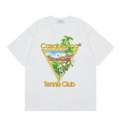 Casablanca T SHIRTS High-quality pure cotton streetwear