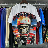 Godspeed t Shirts Skull Astronaut Print Cotton Casual Short Sleeve Men and Women