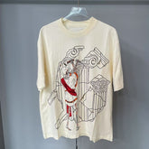 Godspeed T Shirts Ancient Temple Skeleton Grunge Line Art