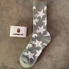 Bathing Shark print Socks ape head socks men and women medium tube towel bottom outdoor actual combat elite training sports basketball socks