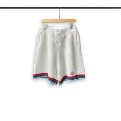 Casablanca knitted short-sleeved sweater Textured Knit Top & Short Co‑ord Suit