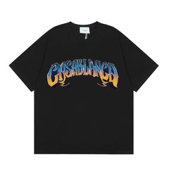 Casablanca T SHIRTS High-quality pure cotton streetwear