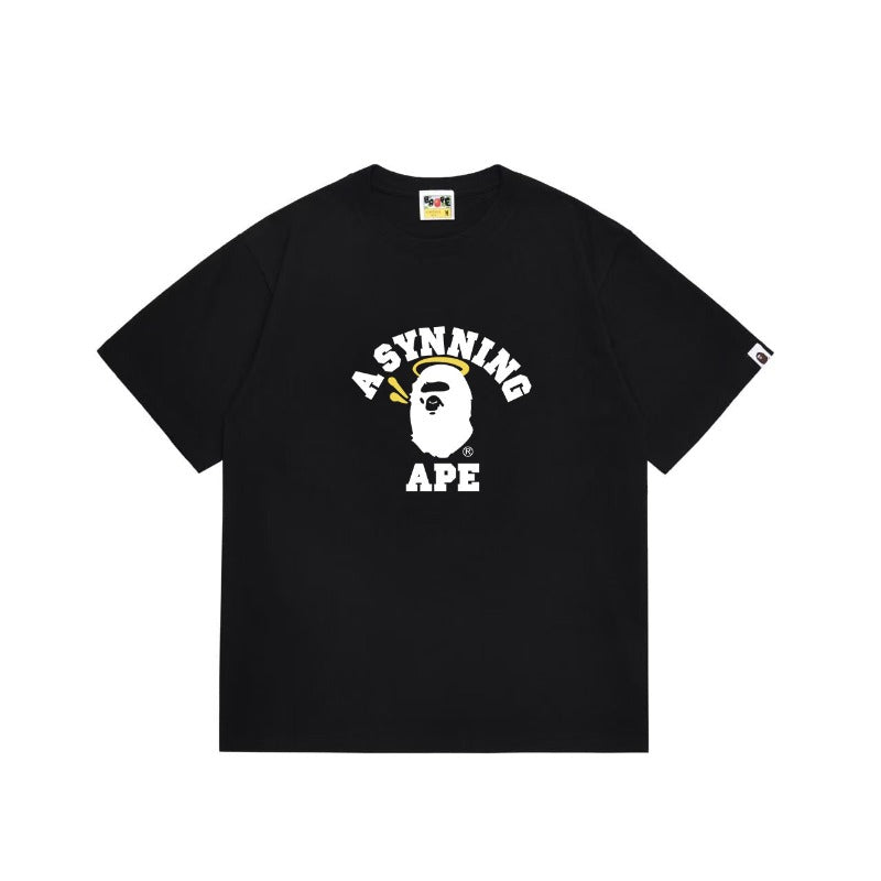 Bathing Shark print T Shirts High-quality 100% cotton streetwear