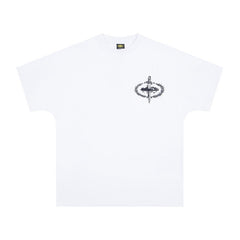 CORTEIZ T-shirt Vintage Graphic T-Shirt Y2K Streetwear Dagger Print Oversized Cotton Heavyweight Tee Hip Hop Casual Short Sleeve