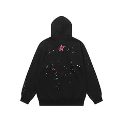 Sp5der hoodie Pink letter spiderweb Pure cotton high quality spring/summer