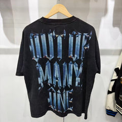 Godspeed T Shirts 3D Blade Font Washed Street Blouse