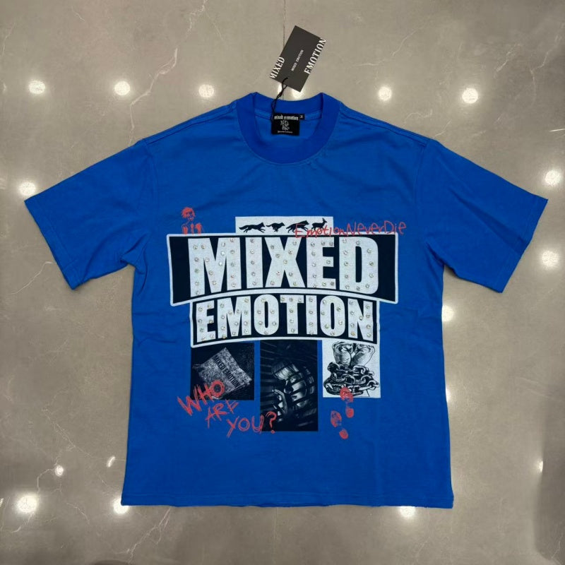 MIXED EMOTION T SHIRTS High-quality streetwear made from 260g pure cotton