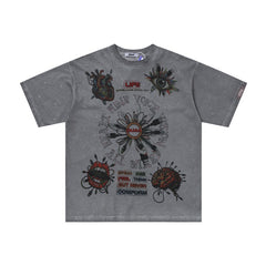 DUAA T Shirts High-quality pure cotton trendy unisex heavyweight
