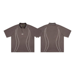 CORTEIZ Polo shirt Vintage Loose Fit Sporty Piping Polo – Streetwear Edition
