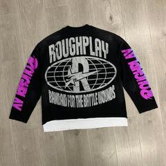 Roughplay Long sleeved shirt "Praise to the Most High" – High-quality, stylish rhinestone design featuring premium direct-to-film (DTF) printing.
