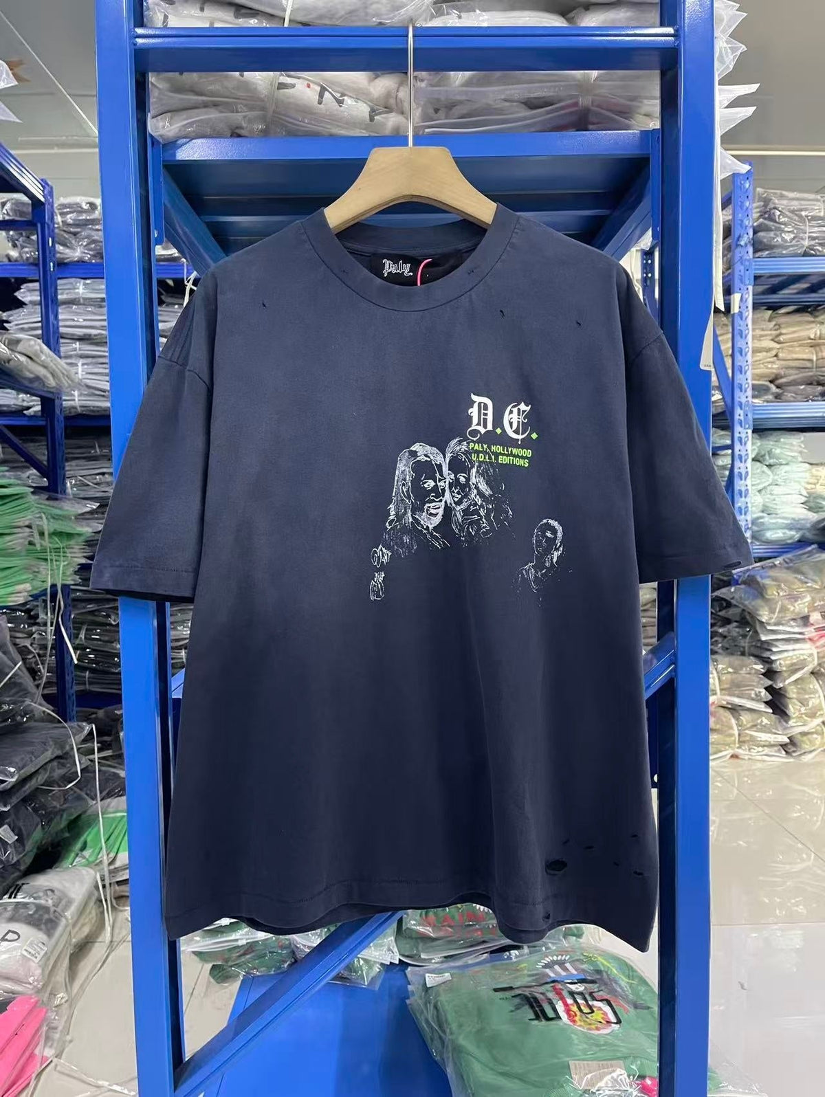 Paly Hollywood T Shirts Heavyweight high-quality pure cotton streetwear
