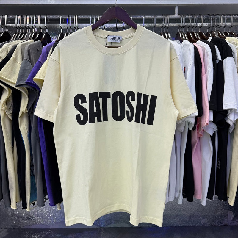 Satoshi Nakamoto T Shirts Jumbo Font Classic Style