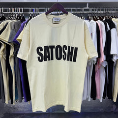 Satoshi Nakamoto T Shirts Jumbo Font Classic Style