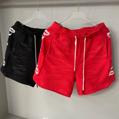Godspeed Shorts Water Ripple Texture Side Logo Casual Shorts
