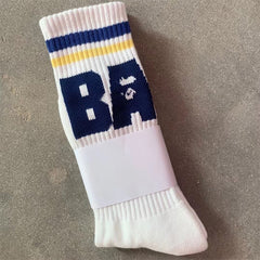 Bathing Shark print bape Socks ape head socks men and women medium tube towel bottom outdoor actual combat elite training sports basketball socks