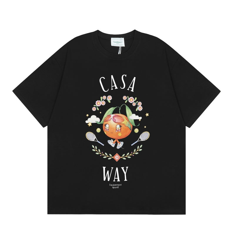 Casablanca T SHIRTS High-quality pure cotton streetwear