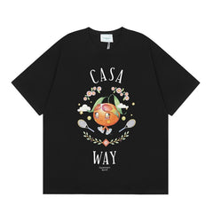 Casablanca T SHIRTS High-quality pure cotton streetwear