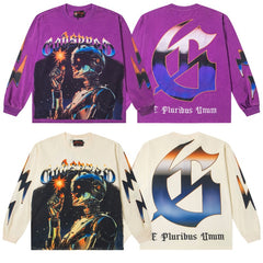 Godspeed Long sleeved shirts High-quality trendy pure cotton spring and autumn